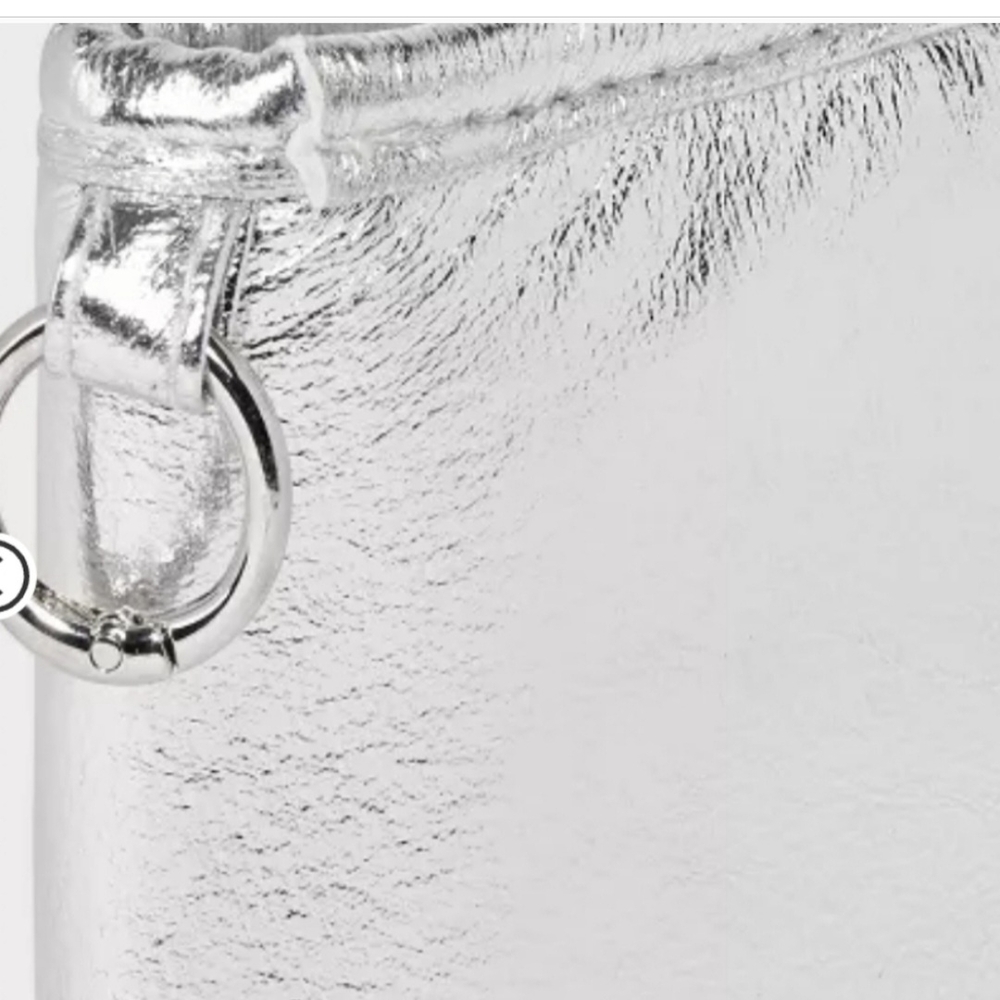 Silver Metallic Handbag